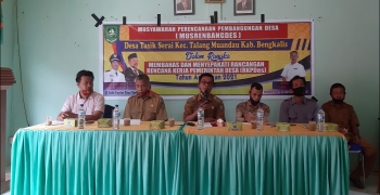 MUSYAWARAH PEMBANGUNAN DESA (MUSRENBANGDES) TAHUN ANGGARAN 2021